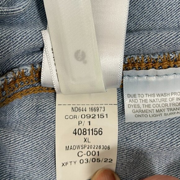 Madewell Pull On Relaxed Jeans In Bellview Wash Size XL - Picture 5 of 10